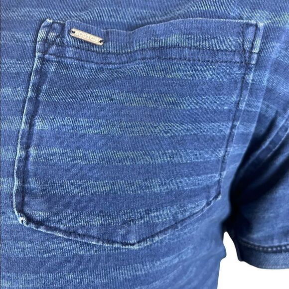 Scotch & Soda Amsterdam Couture S/S Polo in Tonal Horizontal Stripes - Picture 8 of 8